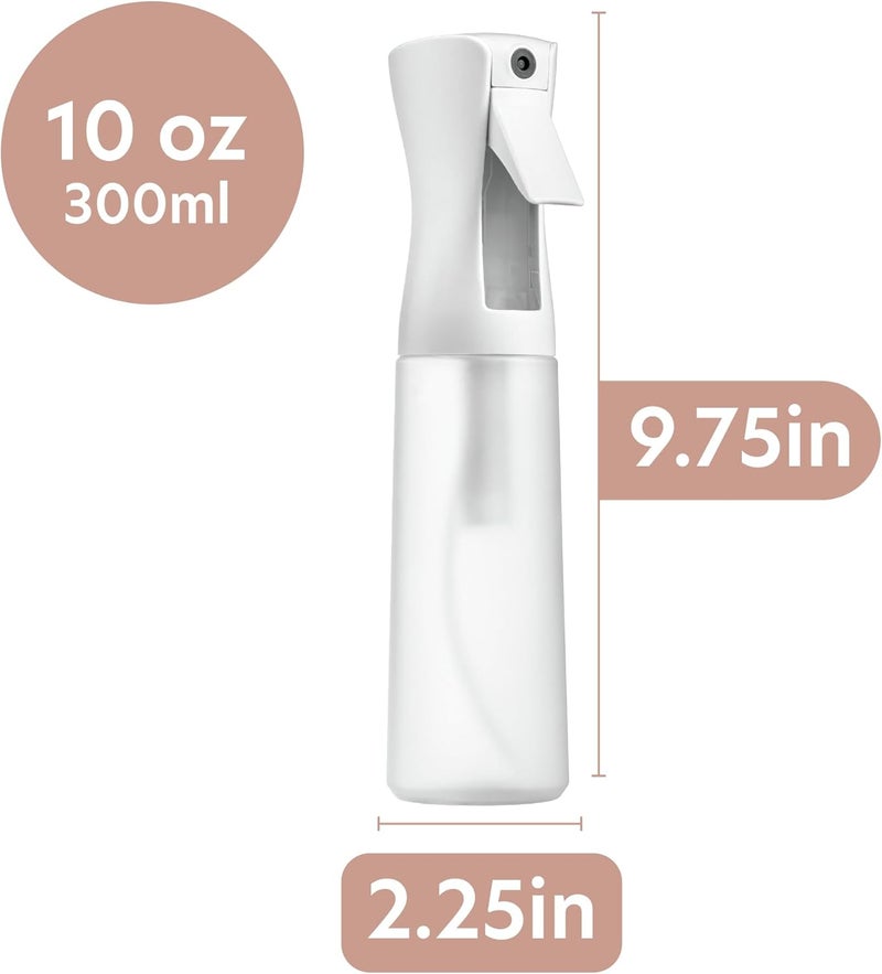 MIGHTY STRONG 10 OZ Continuous Spray Bottles - Ultra Fine Mist Sprayer | Water Spray Bottle For Hair Stuff, Mister Spray Bottle For Plants Mister | Hair Spray Bottles For Hairstyling, Cleaning, Salons - Image 2